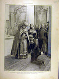 Original Old Antique Print 1904 Father-Jean Cronstadt MakharPort-Arthur 20th