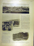 Original Old Antique Print 1904 Chiraz Caravan Iran Mountain French 20th