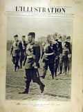Original Old Antique Print 1904 Tsar Nicolas Regiment Parade Guard Troops 20th