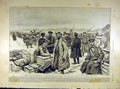 Original Old Antique Print 1904 Russian-Japanese War Troops Yalou Mandchous 20th