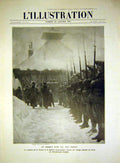 Original Old Antique Print Troops Inspection Putz General Millerand French 1915