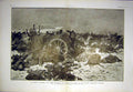 Original Old Antique Print War Cossacks Artillery German Battery French 1915