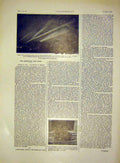 Original Old Antique Print Paris Montmartre France Bomb War French 1915 20th