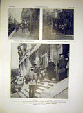 Original Old Antique Print British War Millerand Kitchener French 1915 20th