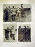Original Old Antique Print General Joffre Sier Cary Army French 1915 20th