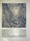 Original Old Antique Print Map Meuse Et Moselle Army Military French 1915 20th