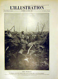 Original Old Antique Print Troops Trench Sier War Allemand French 1915 20th