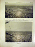 Original Old Antique Print German Trenches War Battlefield French 1915 20th