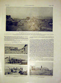 Original Old Antique Print Seddul Bahr Battle Canon Ruins War French 1915 20th