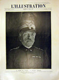 Original Old Antique Print Portrait General Joffre Cadorna French 1915 20th