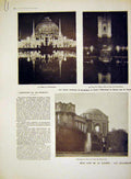 Original Old Antique Print War San Francisco Exhibition Palace Beaux-Arts 1915