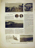 Old Antique Print War Aeroplane German Pilots Ludwigshafen Albatros 1915 20th