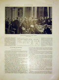 Original Old Antique Print Cabinet British Politics Millerand Joffre Foch 1915