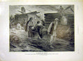 Original Old Antique Print Sier Injury Pologne Wounded War French 1915 20th