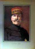 Original Old Antique Print Portrait General Dubail Colour Color French 1915 20th