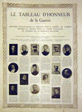 Old Antique Print Table Honour Honneur War Sodliers Troops Officer 1915 20th