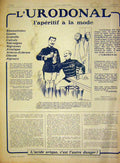 Old Antique Print Advertisement L'Urodonal Aperitif Medicine French 1915 20th