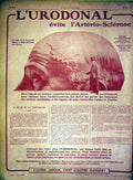 Original Old Antique Print Advert L'Urodonal Medical French 1915 20th Century