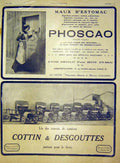 Old Antique Print Advert Phoscao Cottin Desgouttes Automobile French 1915 20th