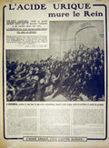 Original Old Antique Print Advert L'Acide Urique L'Urodonal French 1915 20th