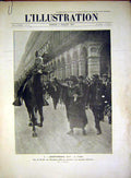 Original Old Vintage Print Paris Independence Day Grant Curley French 1917 20th