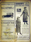 Original Old Vintage Print Advert Burberry'S Clothing Gauthier Automobile 1917