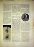 Original Old Vintage Print Basset Portrait Order British Empire French 1917 20th