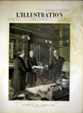 Original Old Vintage Print President Wilson America Beyens Sharp Briand 1917