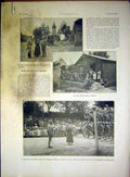 Original Old Vintage Print Pellequer Cross Sier Military American War 1917 20th