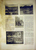 Original Old Vintage Print Military Amsterdam Army Food French 1917 20th Century