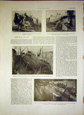 Original Old Vintage Print Submarine Italian War Mayflower Funeral Dewey 1917