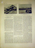 Original Old Vintage Print Sier Military Troops Grave Life Boat French 1917