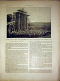 Original Old Vintage Print Melenite Fabrication Acide Sevres French 1917 20th