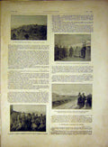 Original Old Vintage Print Army Officers Italian Police Selnitza French 1917