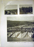 Original Old Vintage Print Prisoners Battle War L'Aisne Sier Military 1917 20th