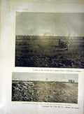 Original Old Antique Print Chebregny Chemin Dames Military War Troops French