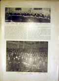 Original Old Vintage Print Council Military Group Siers French 1917 20th Century