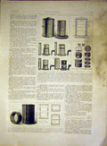 Original Old Vintage Print Cloche Machine Pots French 1917 Hydraulic 20th