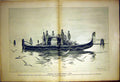Original Old Vintage Print Tomb Christ Herbes Funeral Boat Zuber French 1917