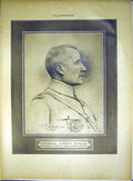Original Old Vintage Print Portrait General Robert Nivelle Military French 1917