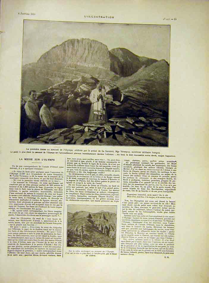 Original Old Vintage Print Olympia Versepuy Orient French 1919 20th Century