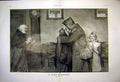 Original Old Vintage Print Prisoner Returns War Ww1 Simont Family Sketch 1919