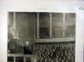 Original Old Vintage Print President Wilson French Chamber Tribune 1919 20th