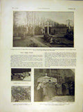 Original Old Vintage Print Fouquet Tombs Russian Alexeief Funeral 1919 20th