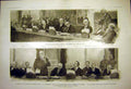 Original Old Vintage Print Sketches Peace Conference Bourgeois Barnes 1919 20th