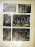 Original Old Vintage Print Hotel Croisset President Wilson Paris France 1919
