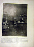 Original Old Vintage Print Assises President Villian Jaures French 1919 20th