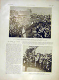 Original Old Vintage Print Perth Australia Pau French Mission Tasmania 1919 20th