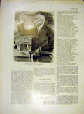 Original Old Vintage Print Monier President Humbert Jonas French 1919 20th