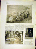 Old Vintage Print Wilson Belgium University Versailles Galary Glaces 1919 20th